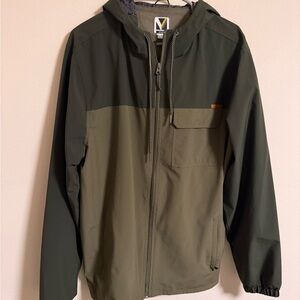 Olive Green Windbreaker Jacket